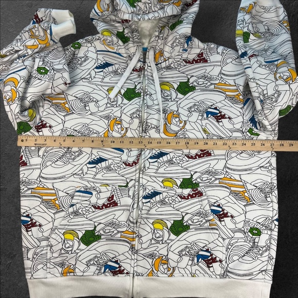 Vintage Y2K Southpole Hoodie AOP Sneaker Streetwear Grunge Sweatshirt Skater XL - Picture 13 of 16